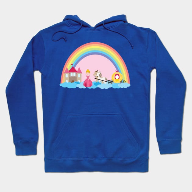 Unicorn and princess 3 Hoodie by grafart